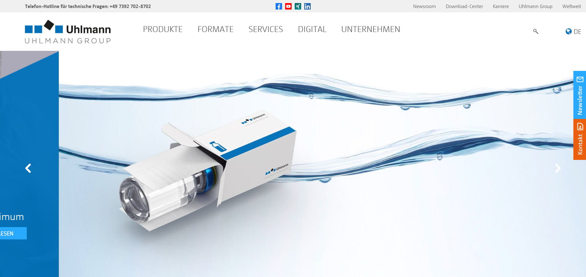 Die Uhlmann Pac-Systeme GmbH & Co. KG- Ihr Partner für Blisterverpackung-Systeme