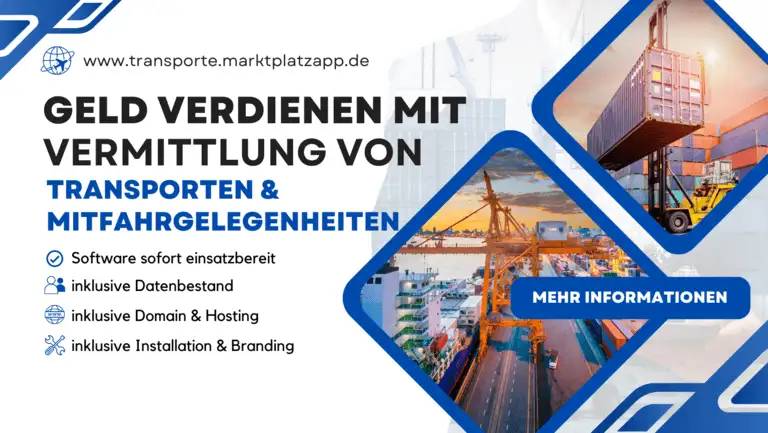Online-Geschäftsidee – Mitfahrgelegenheiten & Transport-Dienstleistungen – Geld verdienen in der Transportbranche