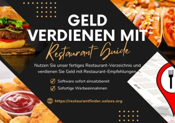 Online-Geschäftsidee - Restaurant-Guide und Gastronomie-Verzeichnis - Geld verdienen in der Gastrobranche