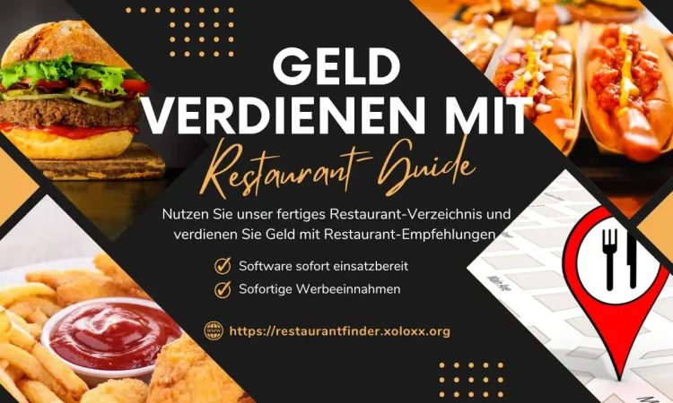 Online-Geschäftsidee - Restaurant-Guide und Gastronomie-Verzeichnis - Geld verdienen in der Gastrobranche