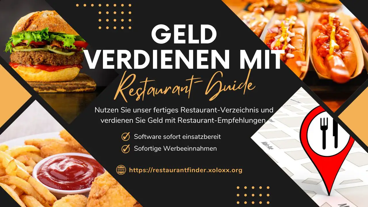 Online-Geschäftsidee – Restaurant-Guide und Gastronomie-Verzeichnis – Geld verdienen in der Gastrobranche