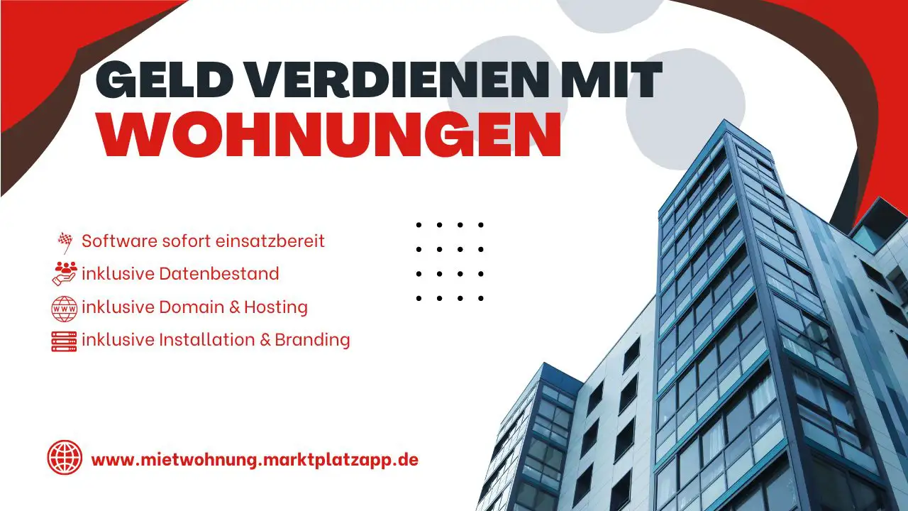 Online-Geschäftsidee: Verkaufsplattform Vermittlung von möblierten Wohnungen und Apartments