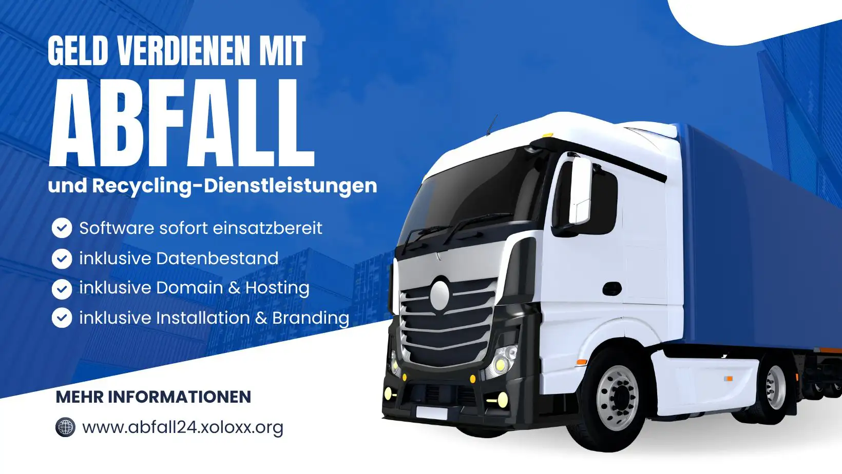 Online-Geschäftsidee: Verkaufsplattform & Drittanbieter-Marktplatz für den Handel mit Abfall-, Rohstoffen- und Entsorgungdienstleistungen